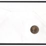 1983 England Royal Mint First Day of Issue of UK1 Coin with Uncirculated UK1 coin cancel tied UK1 definitive Stamp PNC (philatelic Numismatic Cover) Image 2