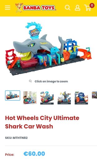 HotWheels shark carwash