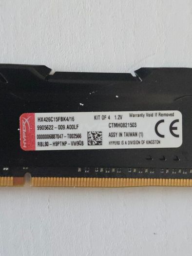 Hyperx Fury Ddr4 Ram  2 X 4gb
