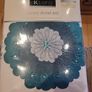 K Living Zara Windflower Luxury Single Duvet Seat in Cream Cotton mix with Teal Shades of Satin Applique Flowers and Embroidery Image 7