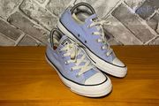 Converse All Star Ladies Girls Light Blue Canvas Lo Top Trainers UK4 EUR36.5