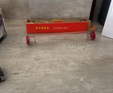 Pyrex rolling pin in original box