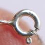 Vintage Sterling Silver 925 Single Heart Bracelet length 7" - 1g Image 5