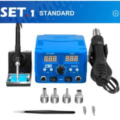 800W SMD Soldering Station Quick Heat Electric Hot Air Gun 2 in 1 Led Display Electric Soldering Iron