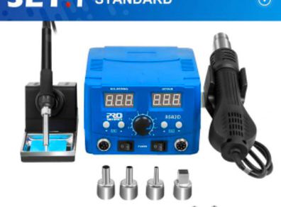 800W SMD Soldering Station Quick Heat Electric Hot Air Gun 2 in 1 Led Display Electric Soldering Iron