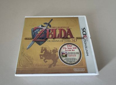 Zelda Ocarina of Time 3D - Promo Pre Sale Box - Sealed