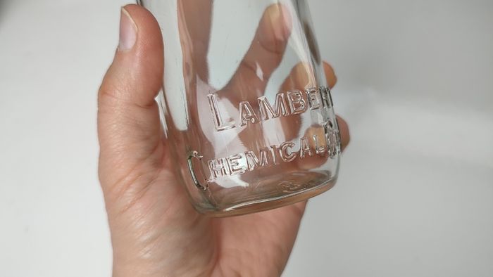414 - Vintage Lambert Chemical Collectible Decorative Bottle
