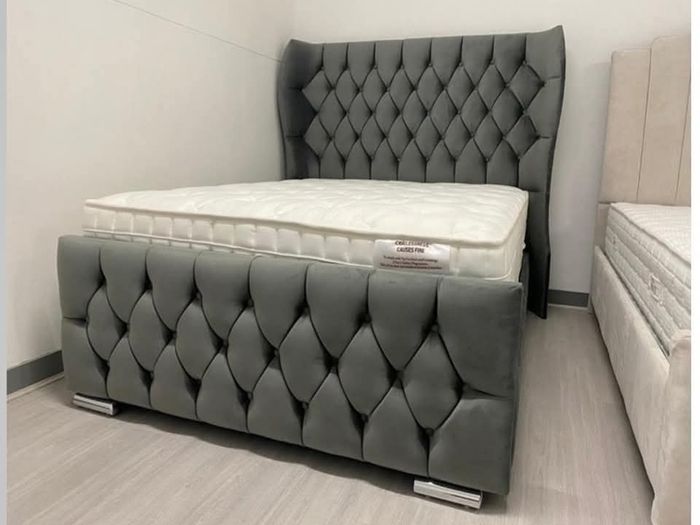 New Double & King Size Bed Frames + Mattress Optional
