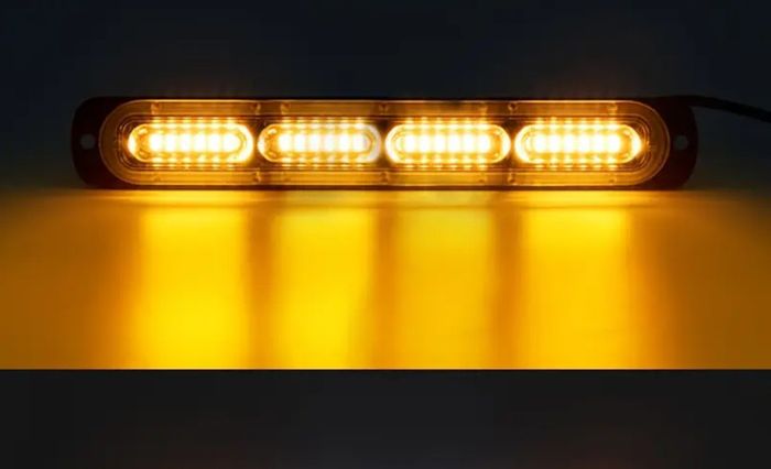 2pcs  Ultra-Slim Amber  LED Emergency Lights