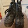 Designer girls Miss sixty glitter Dr Martens style boots shoes 11 UK eur 29 Image 3