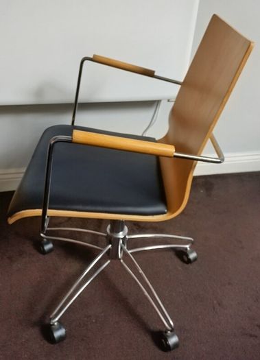 Vintage Danish Dan-Form Swivel Desk Chair