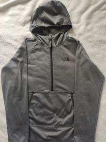Boys The North Face Tek Glacier 1/4 Zip Hoodie Size L (14/16)
