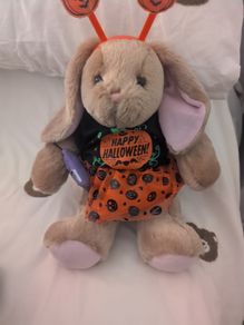build a bear rabbit with Halloween dress