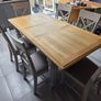oak Dining table and chairs Image 5