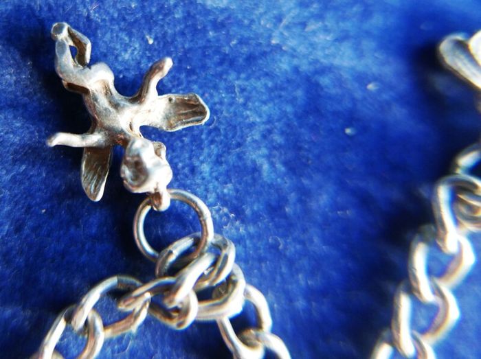 Vintage Sterling Silver 925 Charm Bracelet length 8" - 9,3g