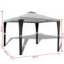 Gazebo with Roof 3x3 m Cream White Image 7