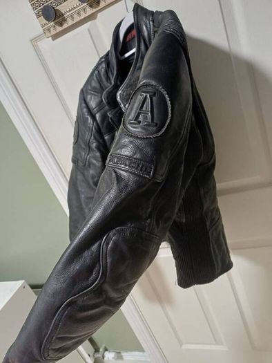 Leather Biker Jacket - Vintage Apache