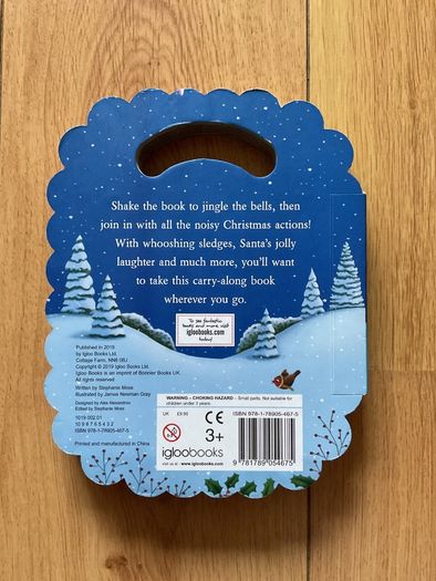 Igloobooks Christmas book with bells Brand New