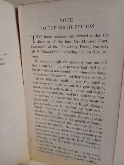 Authors' and Printers' Dictionary: A Guide for Authors, Editors, Printers, Correctors of the Press, Compositors, and Typists by F. Howard Collins (HQ109)
