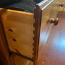 pine wood chest of drawers Image 4