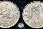 [#461] - Ireland 1949 | Irish 1/4d | Farthing | Woodcock | KM.9 | UNC