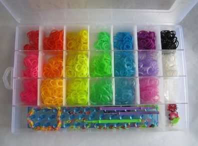 Loom Twister Creative Case - Colourful Loom Band Kit