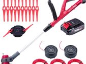 Cordless Grass Trimmer Edger 2in1, Battery and Charger Included 20volt 2.0Ah,  25 cm, Light and Ergonomic Design, Adjustable Head & Handle