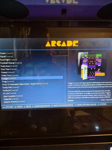 Retro arcade game with all the favourites