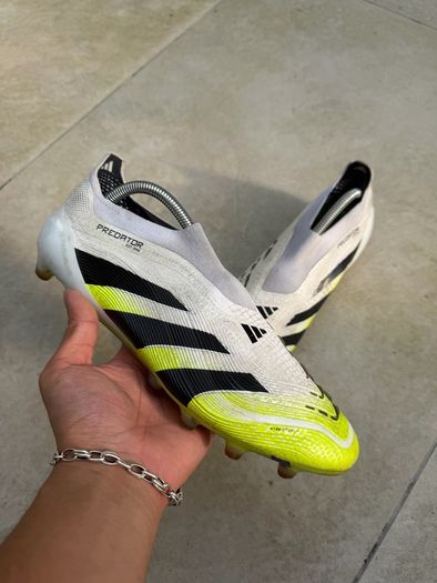 Adidas Predator Elite Laceless AG Cloud White Core Black Lucid Lemon JH8877