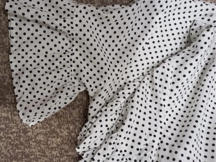 Karen Millen White Polka Dot Wrap Dress