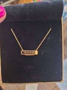 Dylan Oaks gold block necklace