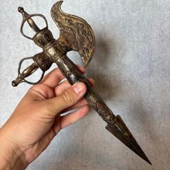 Kartika Phurba Axe Dagger - Patinated Bronze