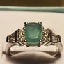 Natural Green Agate Gemstone Ring Image 5