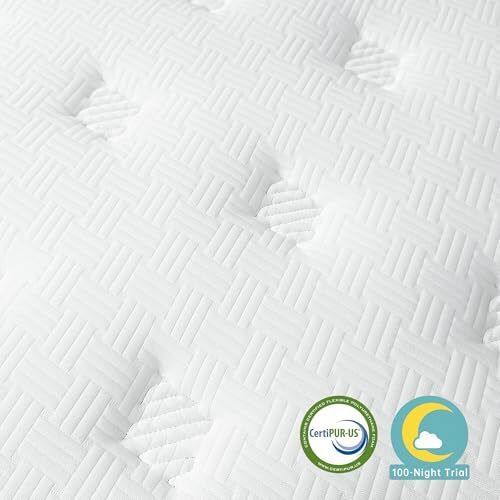 4FT6 Double Mattress, 10 Inch Gel Memory Foam Hybrid - 7 Zone Orthopedic Pocket Sprung Mattress, Medium Firm for Back Pain Relief, 135x190x25 cm