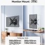 TV Wall Bracket for 13 to 42 inch TVs, Swivels Tilts TV Wall Mount for Flat & Curved Tv Image 6