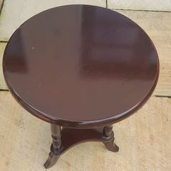 mahogany vintage plant stand