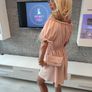 Off Shoulder Ruched Bust Puff Sleeve Dress Image 3