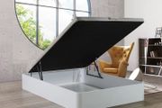 white Ottoman Storage Bed Double
