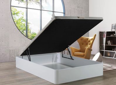 white Ottoman Storage Bed Double