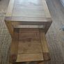nest of tables solid oak Image 2