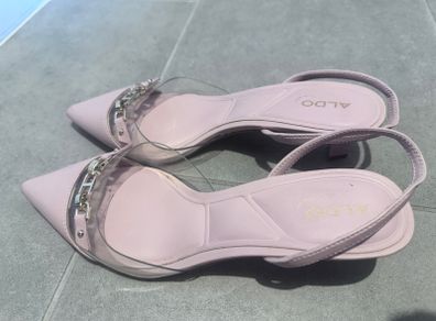 ALDO Safiana pink slingback kitten-heel pump