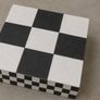 Black & White Checkerboard Plinth Display Pedestal Image 3