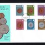 1979-81 Guernsey 1/2p - UK5 Coins Definitive Stamps Set First Day Cover (FDC) Image 3