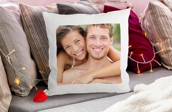 Photo Cushion cover can be personalised with text and photo