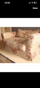 two seater floral sofa