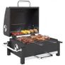 Steel Charcoal Grill Portable BBQ Smoker with Lid Adjustable Vents Two-Stage Charcoal Pan Thermometer Image 7