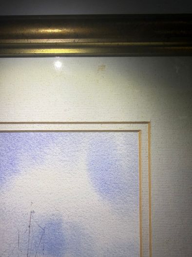 David Eddington framed Estuary Print, signed on mount