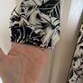 Dress midi navy cream and gold thread detail BNWT Image 5