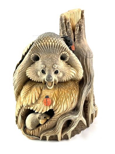 Wooden carving Hedgehog