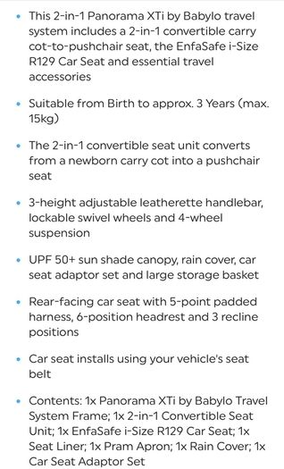 3 in 1 travel system with isofix base